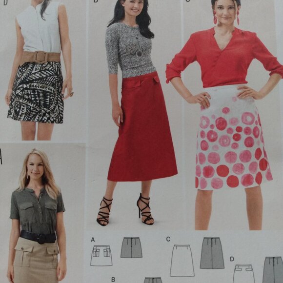 Skirt Sewing Pattern Size 10-24 Burda 6682 Easy to Sew UNCUT - Picture 3 of 11